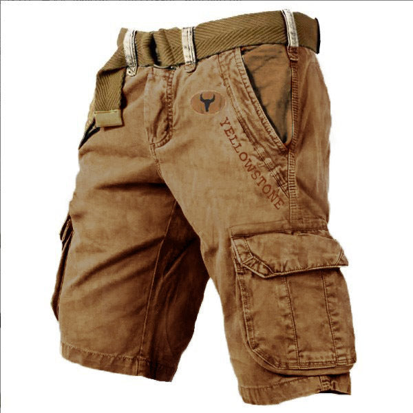 Męskie szorty cargo w stylu retro