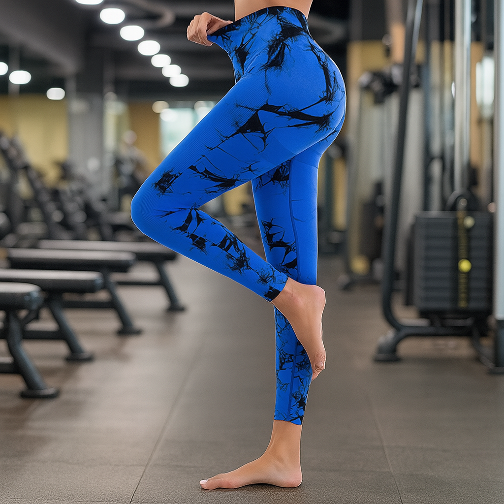 Bezszwowe legginsy z wysokim stanem