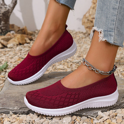 Damskie buty wsuwane z siateczką