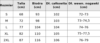 Damskie spodnie casual z prostymi nogawkami